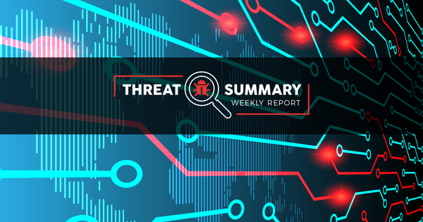 Threat Summary - Week 36, 2019