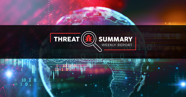 Threat Summary - Week 44, 2019