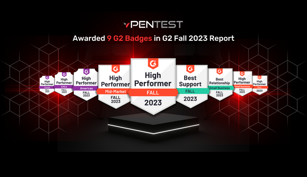 vPenTest Received 9 Badges in Fall 2023 from G2